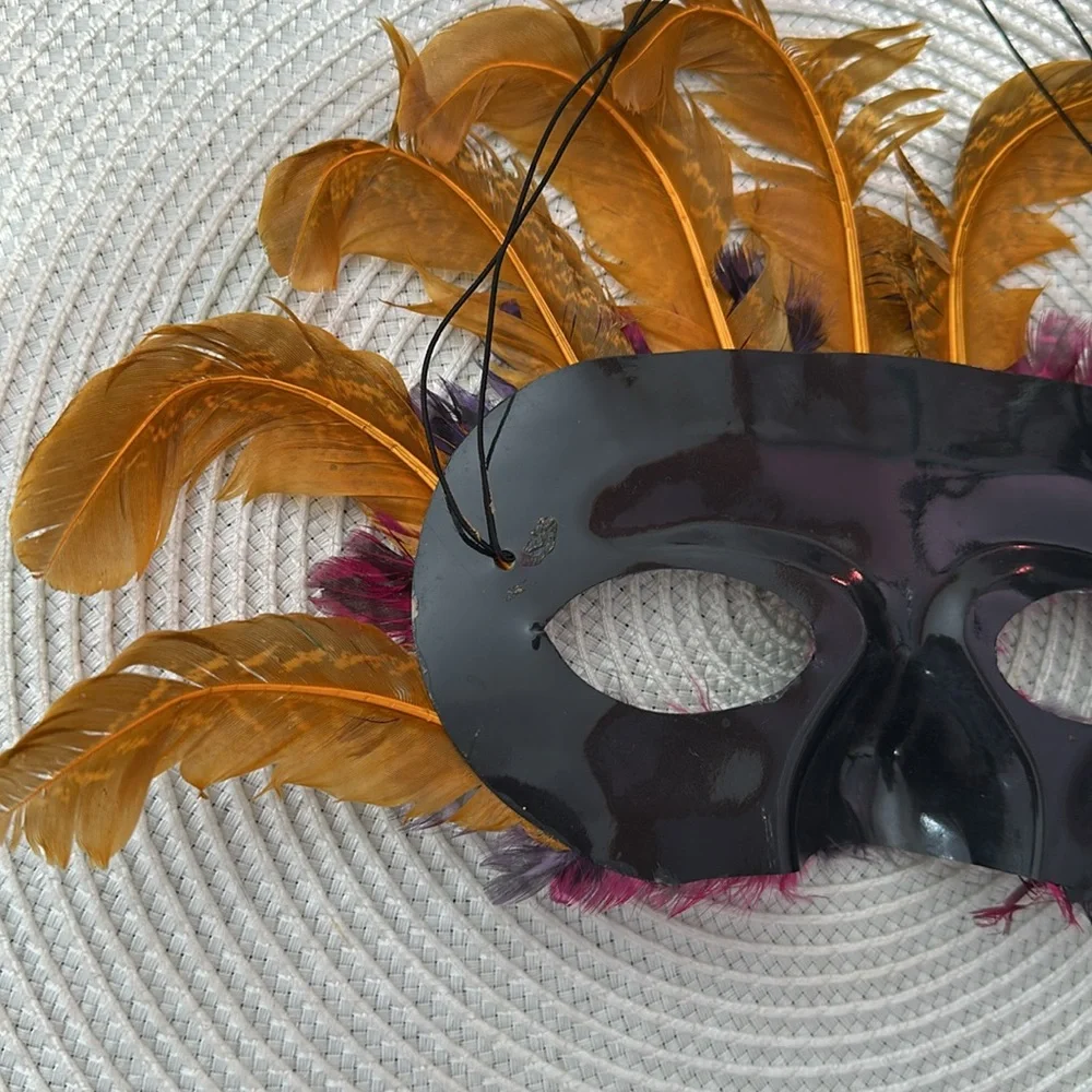 Feathered Masquerade Mask